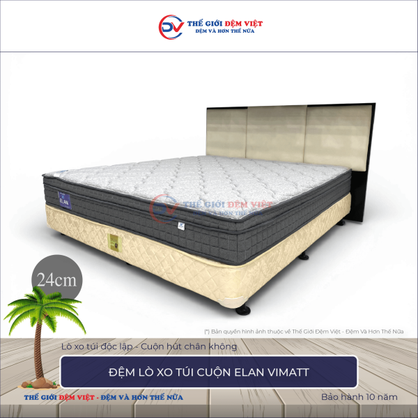 Đệm lò xo túi cuộn Elan Vimatt